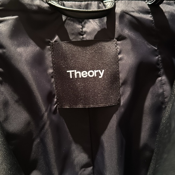 THEORY faux Leather Puffer Jacket - Picture 2 of 4